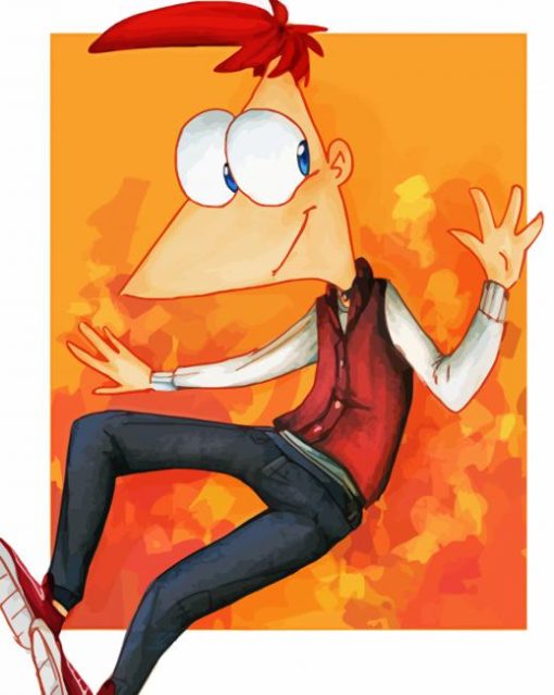 Aesthetic Phineas paint by number