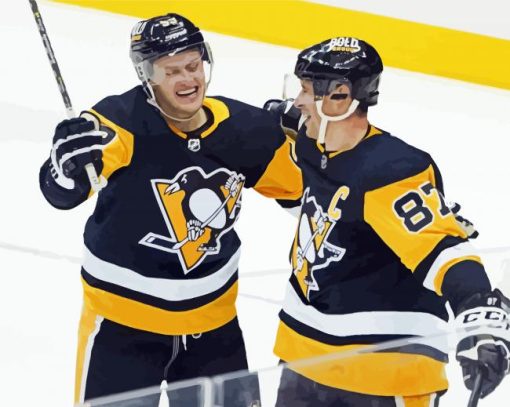 Aesthetic Pittsburgh Penguins paint by number
