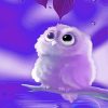 Aesthetic Purple Owl paint by number