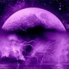 Aesthetic Purple Moon paint by number