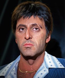 Aesthetic Tony Montana paint by number