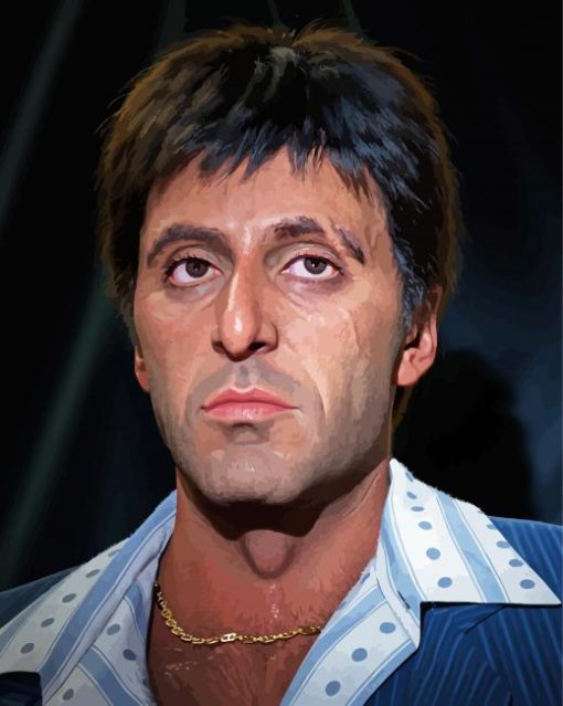Aesthetic Tony Montana paint by number