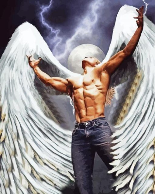 Aesthetic Angel Man paint by number