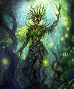 Aesthetic Dryad Nymph paint by number