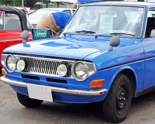 Blue Daihatsu Classic paint by number
