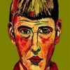 Colorful Face Otto Dix paint by number
