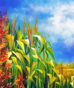 Corn Field Art paint by number