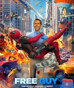 Free Guy Movie Poster paint by number