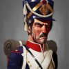 French Napoleonic Soldier Art paint by number