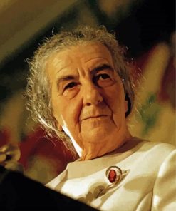 Golda Meir Israel Prime Minister paint by number
