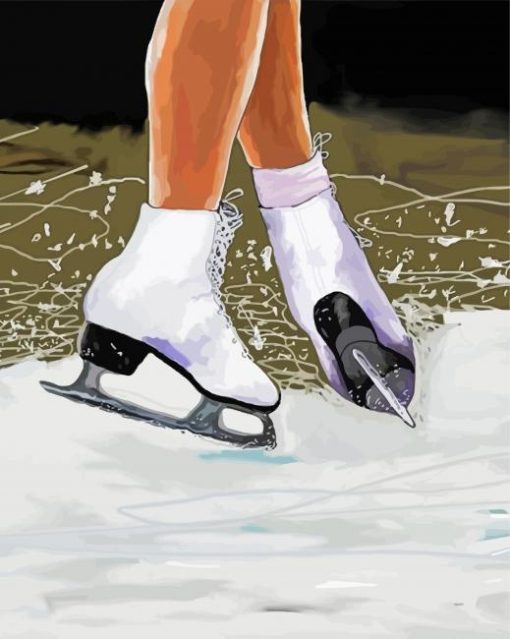 Ice Skating paint by number