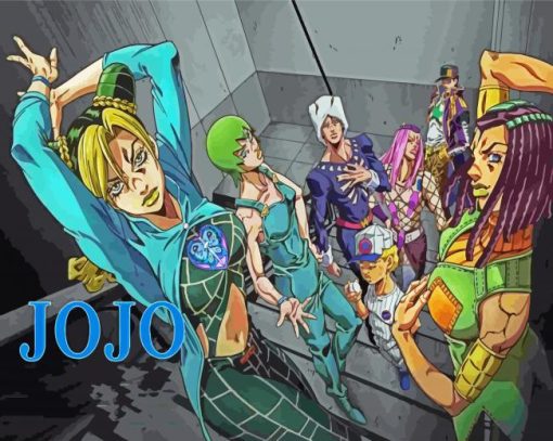 Jojo Stone Ocean Anime Poster paint by number