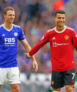 Jonny Evans And Ronaldo paint by number