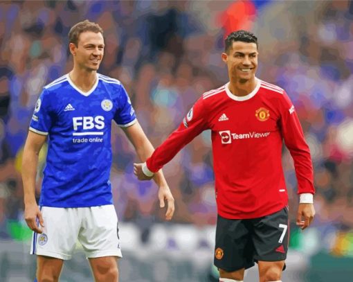 Jonny Evans And Ronaldo paint by number