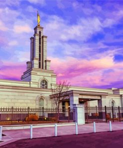 Lubbock Temple paint by number