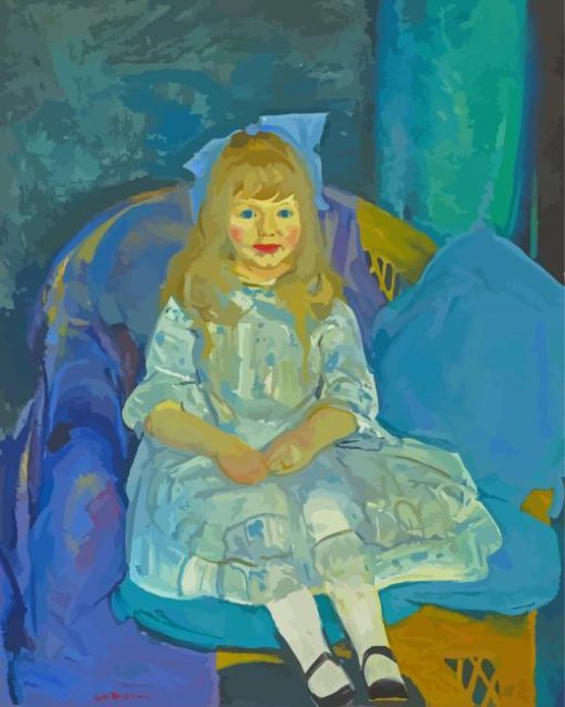 Portrait Of Anne By George Bellows paint by number