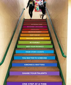 School Stairs Quotes paint by number