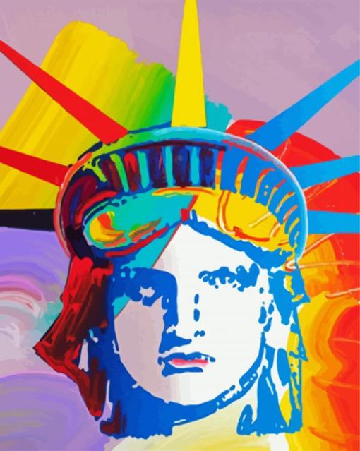 Statue Of Liberty Peter Max paint by number