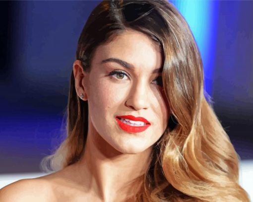 Television Presenter Amy Willerton paint by number