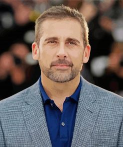 The Actor Steve Carell paint by number