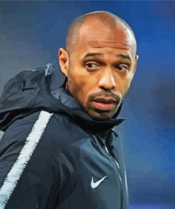 Thierry Henry Footballer paint by number