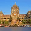 Victoria Terminus Station In Mumbai paint by number