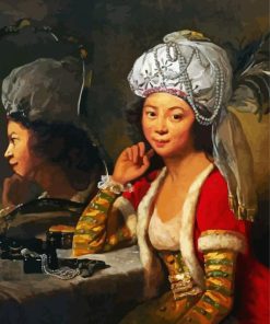 Vintage Malay Woman paint by number