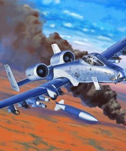 A10 Aircraft War paint by number