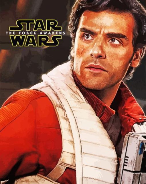 Aesthetic Poe Dameron Star Wars Poster paint by number
