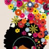 African Woman With Flowers paint by number