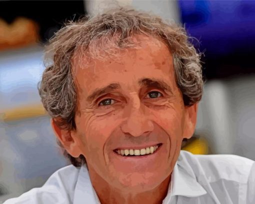 Alain Prost Paint by number