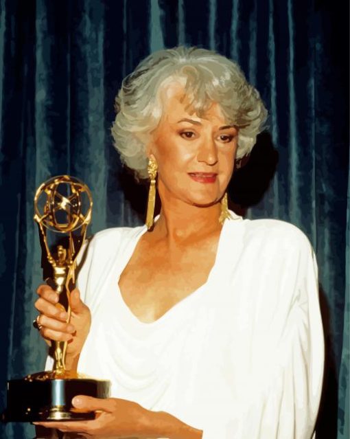American Actress Bea Arthur paint by number