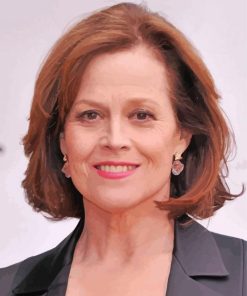 American Actress Sigourney Weaver paint by number