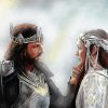 Arwen And Aragorn Art paint by number