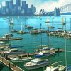 Australia Sydney Harbor Paint by number
