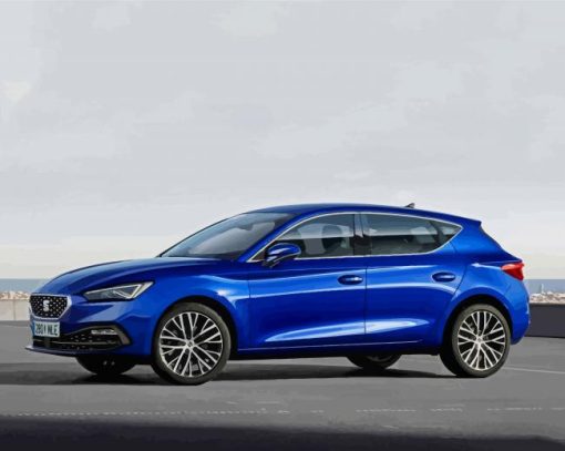 Blue Seat Leon paint by number