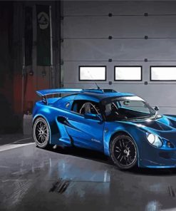 Blue Lotus Car Paint by number