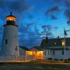 Bristol Pemaquid Point Light paint by number