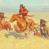 Buffalo Runners Big Horn Basin By Frederic Remington Paint by number