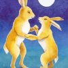 Bunnies Dancing paint by number