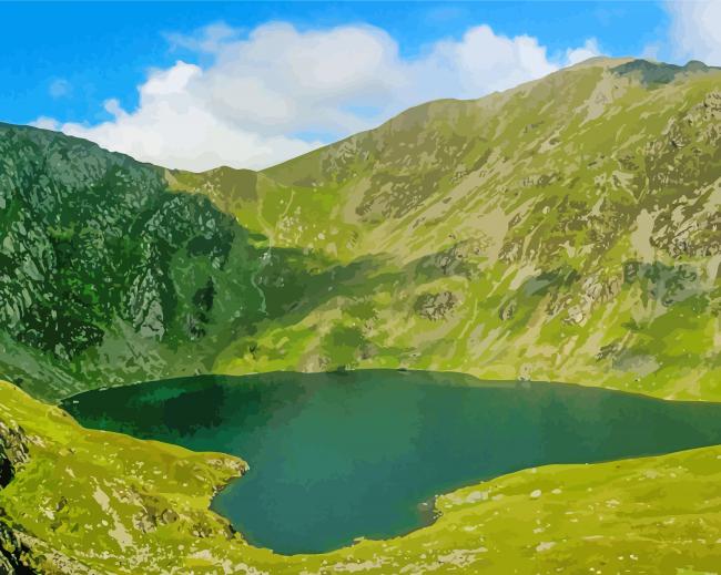 Cadair Idris Mountain In Wales paint by number