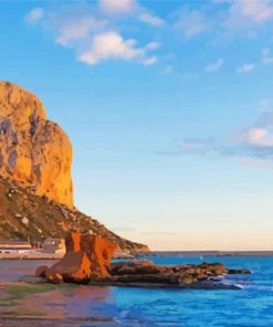 Calpe At Sunset paint by number
