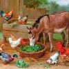 Chicken And Donkey paint by number