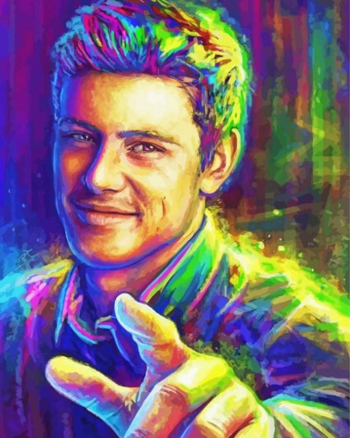 Cory Monteith Illustration paint by number