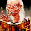 Crypt Keeper With Book paint by number