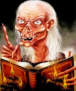 Crypt Keeper With Book paint by number