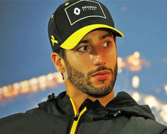 Daniel Ricciardo Race Car Driver - Paint By Number - NumPaints - Paint ...