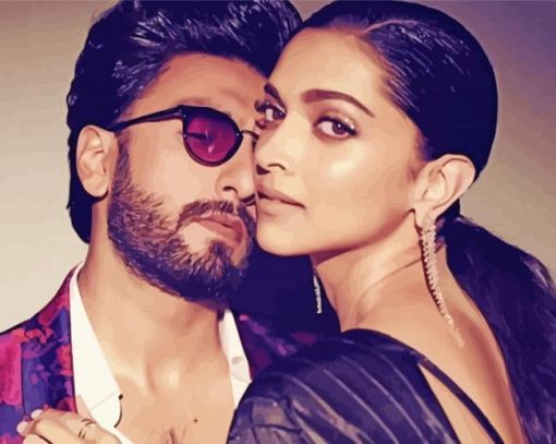 Deepika Padukone And Her Husband paint by number