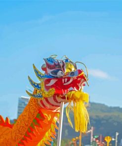 Dragon Dance paint by number