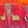Esoteric Elephants paint by number
